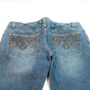 Women's Straight Leg Jeans - Blue